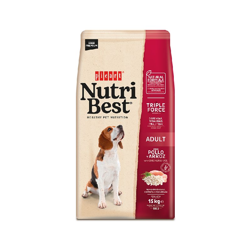 Nutribest Adulto Frango & Arroz 15 kg
